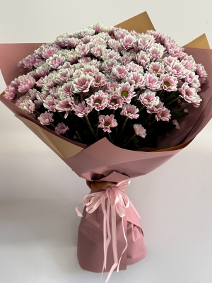 Pembe Papatya Krizantem Buketi