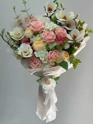 Yapay Orkide Gül Buketi